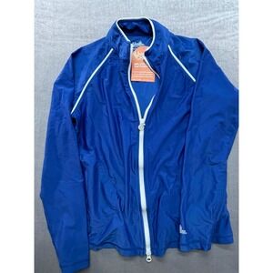 NWT UV Skinwear Zip up Women Jacket Swimming Beach Blue Size Small